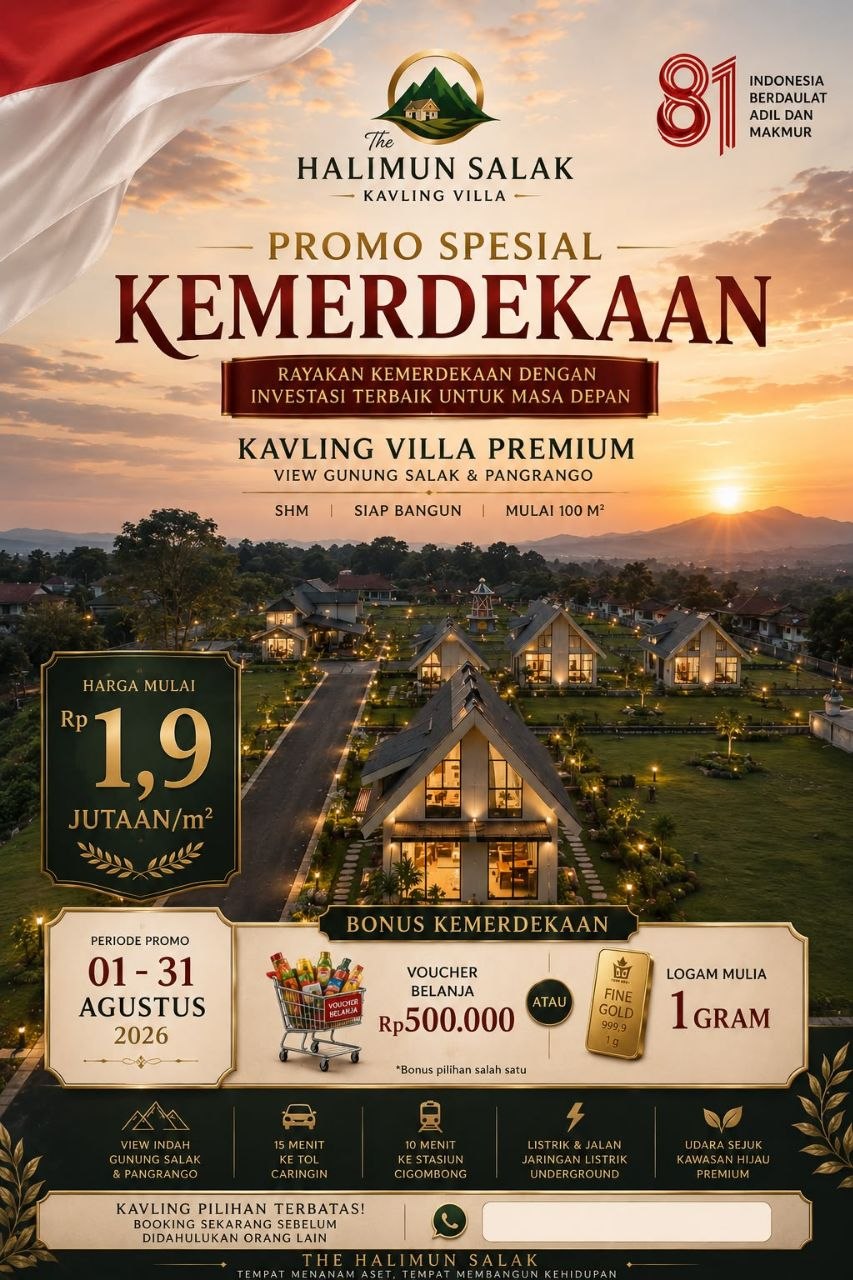 Flyer Promo Kemerdekaan The Halimun Salak